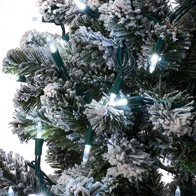 Outdoor/Indoor Christmas Lights 300-Count Total HM5 LED, 50-Bulbs per 16.3FT Set, 300, Cool White
